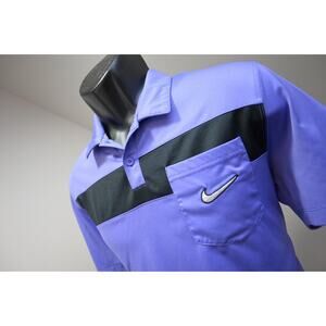 Nike Golf Sport Polo Dri Fit Performance Purple Short Sleeve Mens Sz Medium